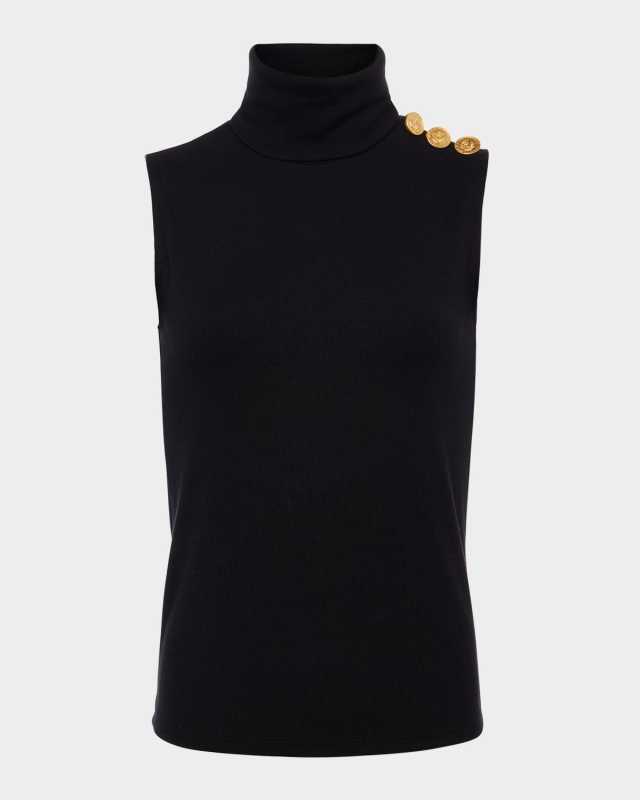 Ceci Sleeveless Turtleneck Top